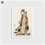 アートポストカード-Hokusai’s Japanese woman - 葛飾 北斎 Postcard.