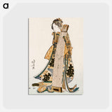 アートポストカード-Hokusai’s Japanese woman - 葛飾 北斎 Postcard.