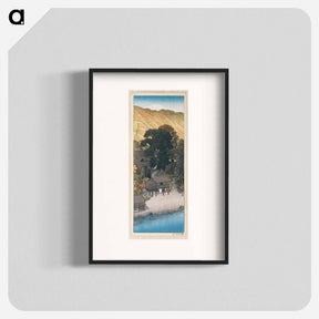 アートポスター-Shiogama in Shiobara, color woodcut on paper - 川瀬 巴水 Poster.