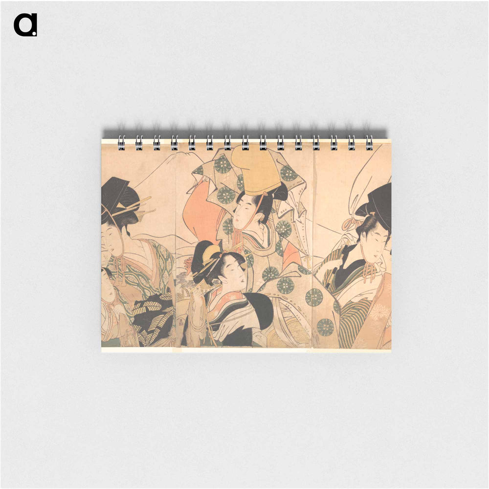 Narihira's Journey to the East - 喜多川 歌麿 Memo.