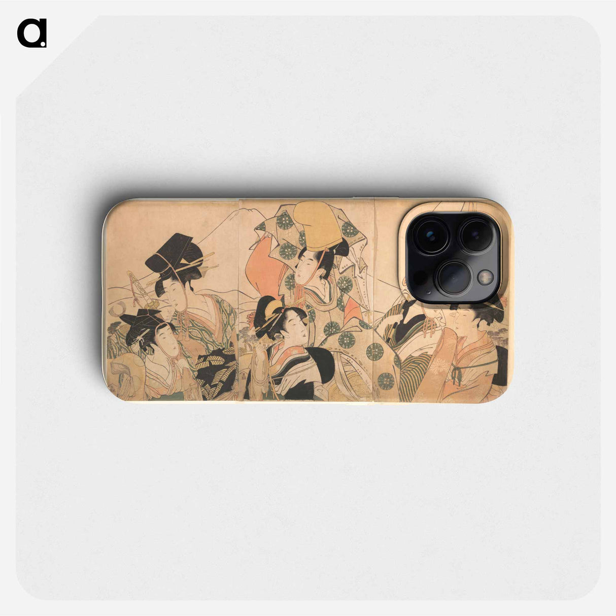 Narihira's Journey to the East - 喜多川 歌麿 Phone Case.