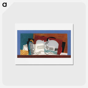 アートポストカード-Glass and Violin - ルイ マルクーシ Postcard.