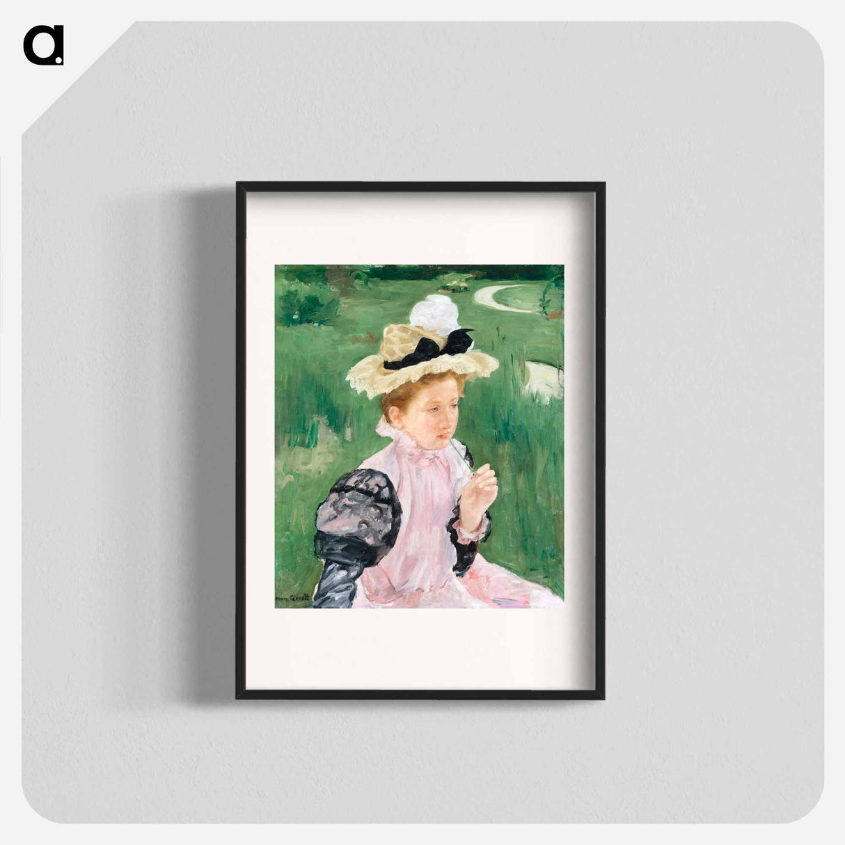 Portrait of a Young Girl - Mary Cassatt Poster.