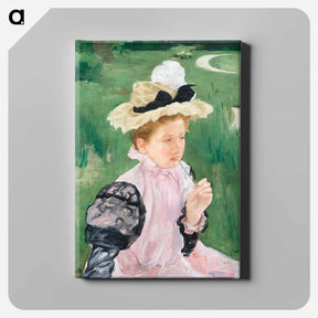アートパネル-Portrait of a Young Girl - メアリー カサット Canvas.