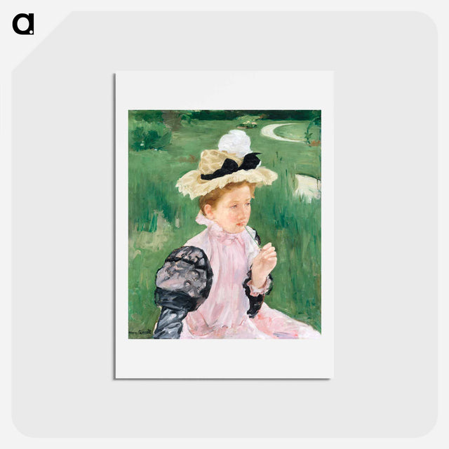 アートポストカード-Portrait of a Young Girl - メアリー カサット Postcard.