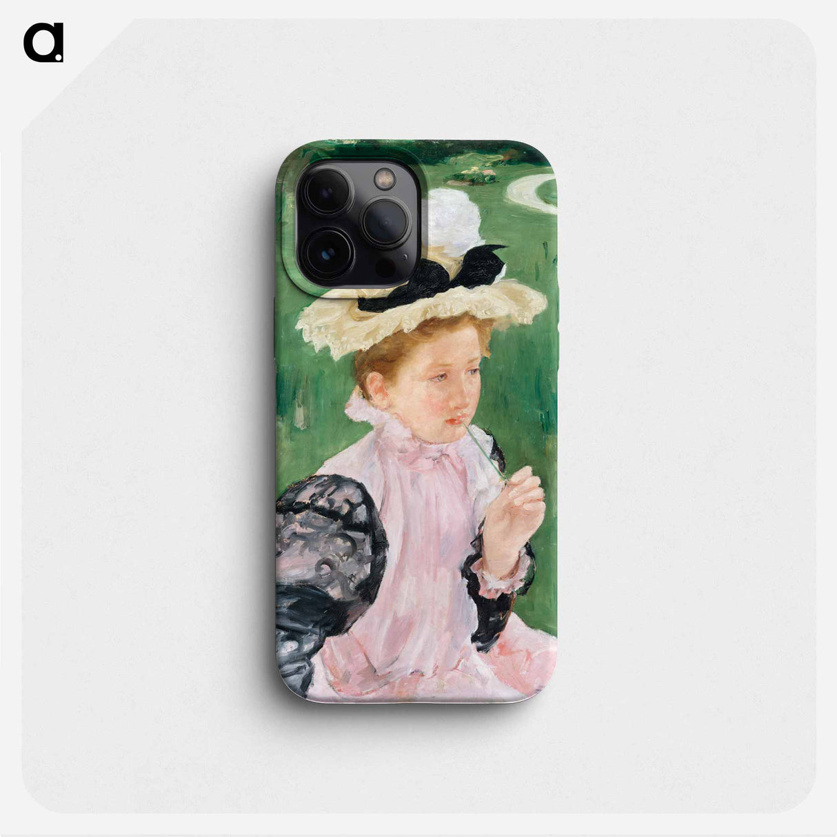 Portrait of a Young Girl - Mary Cassatt Phone Case.