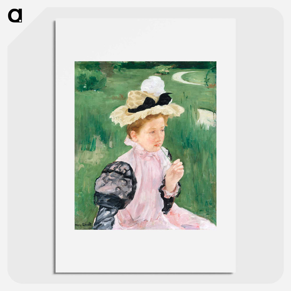 Portrait of a Young Girl - Mary Cassatt Poster.