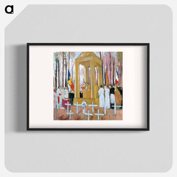 Mass in front of the tomb of Ernest Psichari - Maurice Denis Poster.