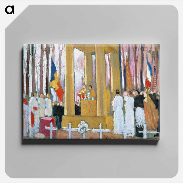 アートパネル-Mass in front of the tomb of Ernest Psichari - モーリス ドニ Canvas.