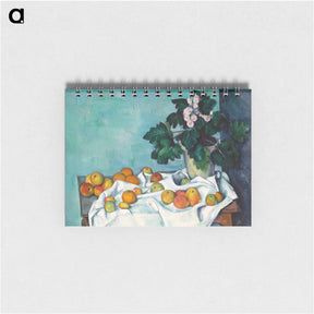アートメモ帳-Still Life with Apples and a Pot of Primroses - ポール セザンヌ Memo.