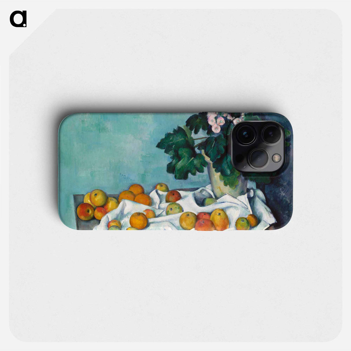 Still Life with Apples and a Pot of Primroses - Paul Cezanne Phone Case.