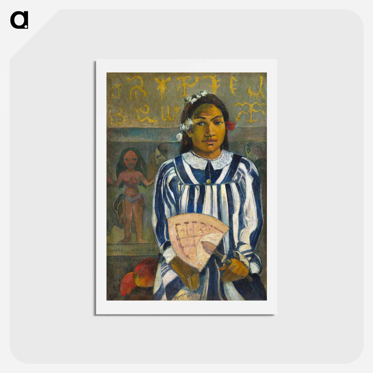 アートポストカード-Tehamana Has Many Parents or The Ancestors of Tehamana - ポール ゴーギャン Postcard.