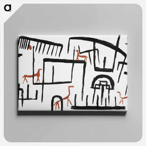 アートパネル-Animals in an Enclosure
 - パウル クレー Canvas.