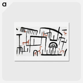 アートポストカード-Animals in an Enclosure
 - パウル クレー Postcard.