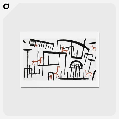 アートポストカード-Animals in an Enclosure
 - パウル クレー Postcard.