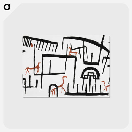 アートポストカード-Animals in an Enclosure
 - パウル クレー Postcard.