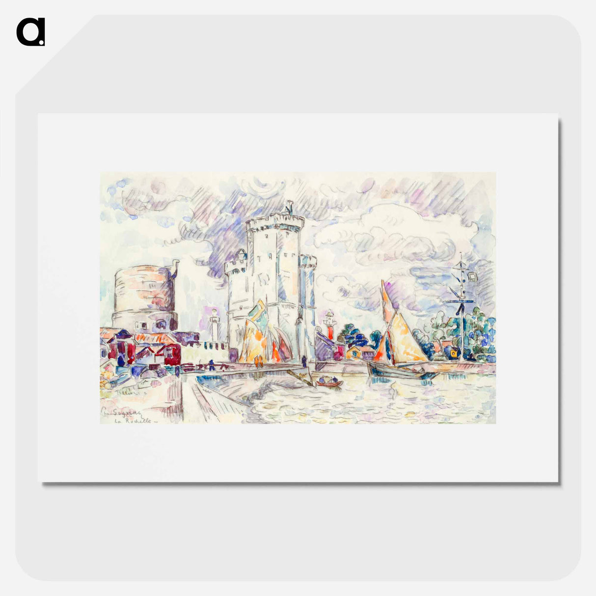 La Rochelle - ポール シニャック Poster.