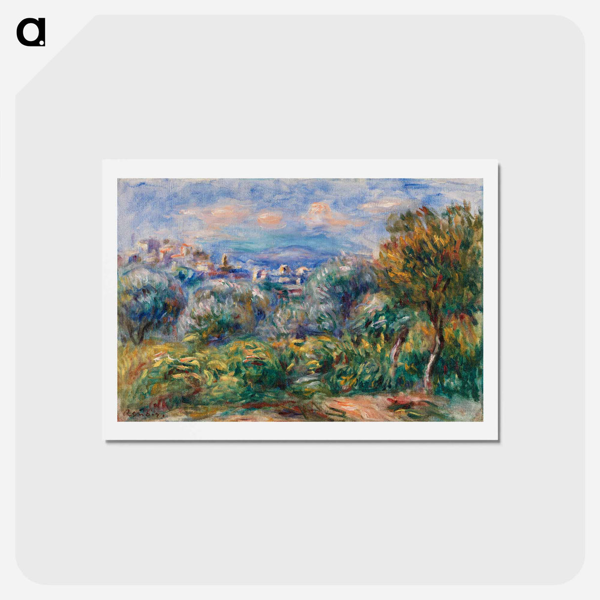 アートポストカード-Landscape (Paysage) - ピエール オーギュスト ルノワール Postcard.