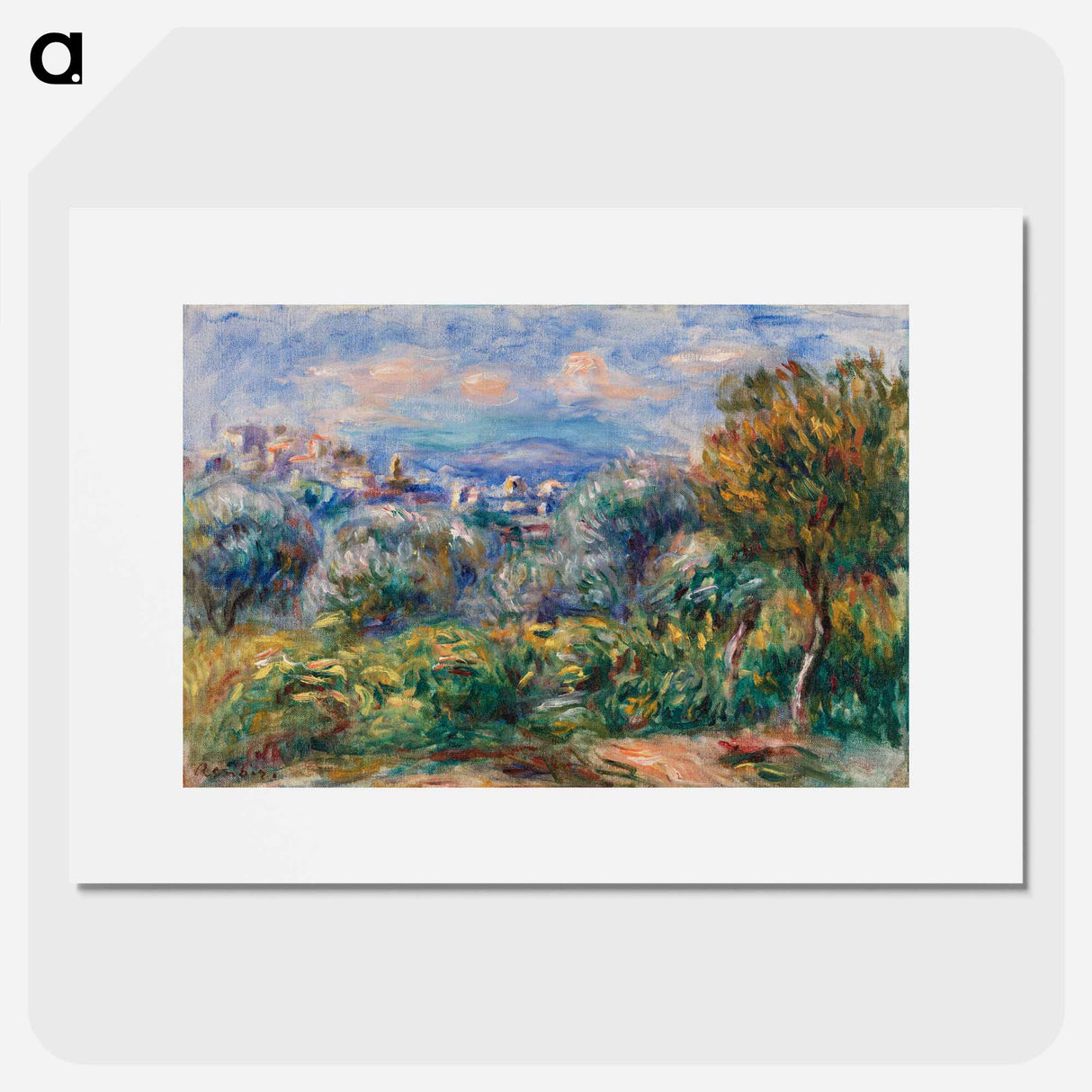 Landscape (Paysage) - Pierre-Auguste Renoir Poster.