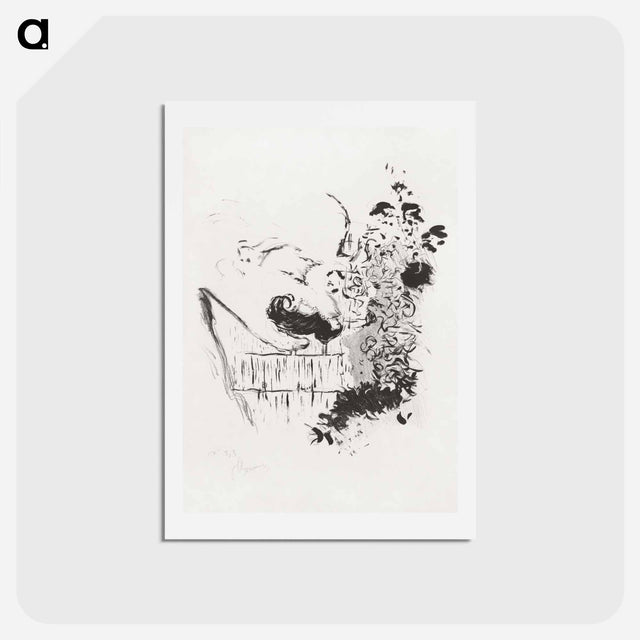 アートポストカード-Mustaches
 - ピエール ボナール Postcard.