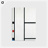 Composition with Red, Yellow, and Blue - ピエト モンドリアン Postcard.