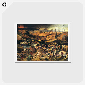 アートポストカード-The Triumph of Death - ピーター ブリューゲル Postcard.