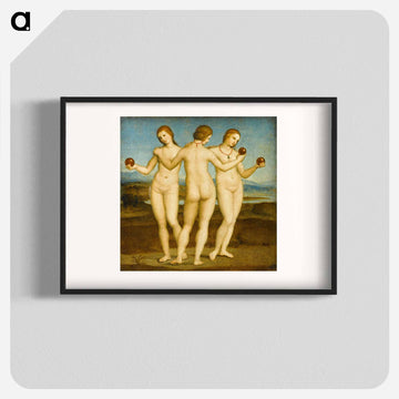 Raphael's Three Graces - ラファエロ サンティ Poster.