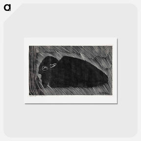 アートポストカード-Lying Bison
 - サミュエル ジェスルン Postcard.