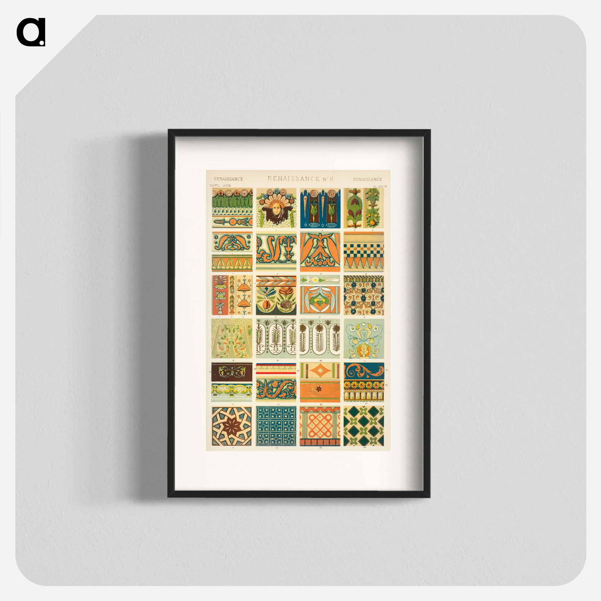 アートポスター-Nineteenth-Century Ornament Pattern
 - 装飾の文法 Poster.