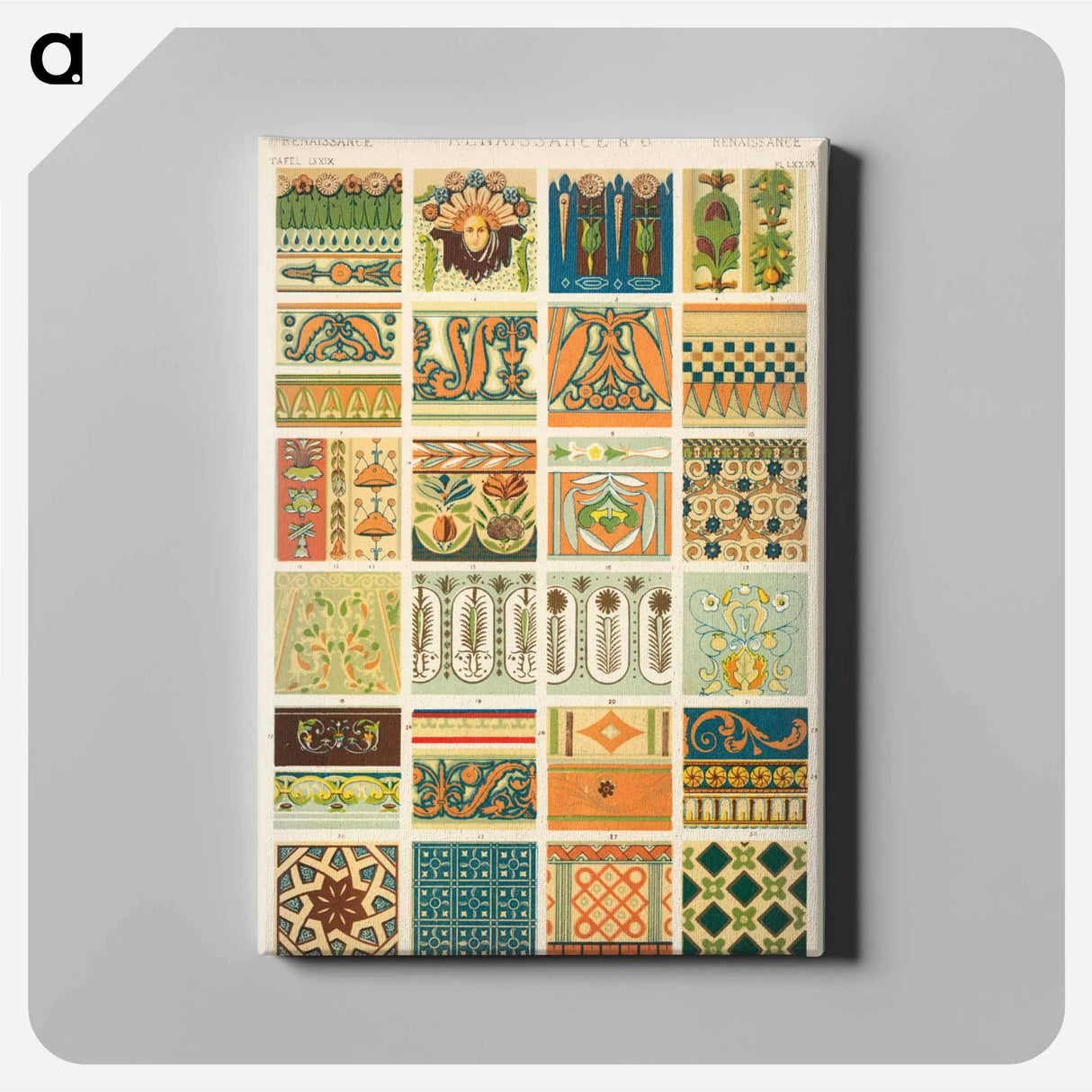 アートパネル-Nineteenth-Century Ornament Pattern
 - 装飾の文法 Canvas.