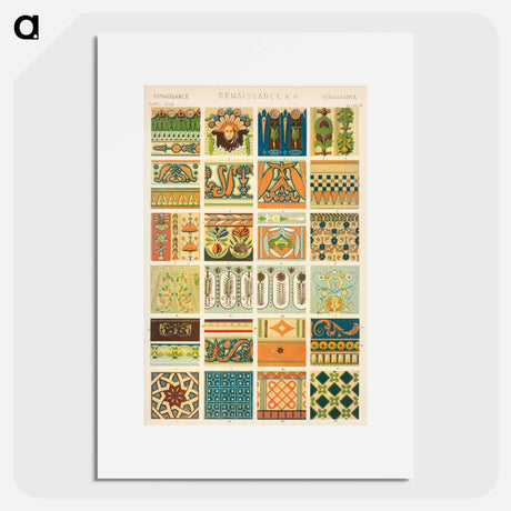 アートポスター-Nineteenth-Century Ornament Pattern
 - 装飾の文法 Poster.