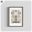 アートポスター-Guide for Constructing the Letter B from Mira Calligraphiae Monumenta
 - 書道のお手本 Poster.