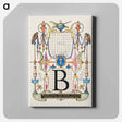 アートパネル-Guide for Constructing the Letter B from Mira Calligraphiae Monumenta
 - 書道のお手本 Canvas.