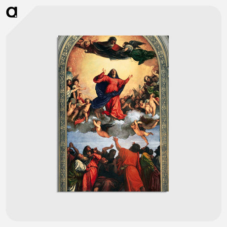 アートポストカード-Assumption of the Virgin - ティツィアーノ ヴェチェッリオ Postcard.