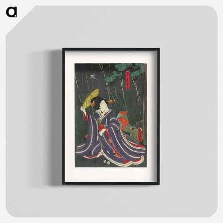 アートポスター-Näyttelijä Onoe Baiko Näytelmässä Kanadehon Chushingura (Uskolliset Vasallit)
 - 歌川 国貞 Poster.