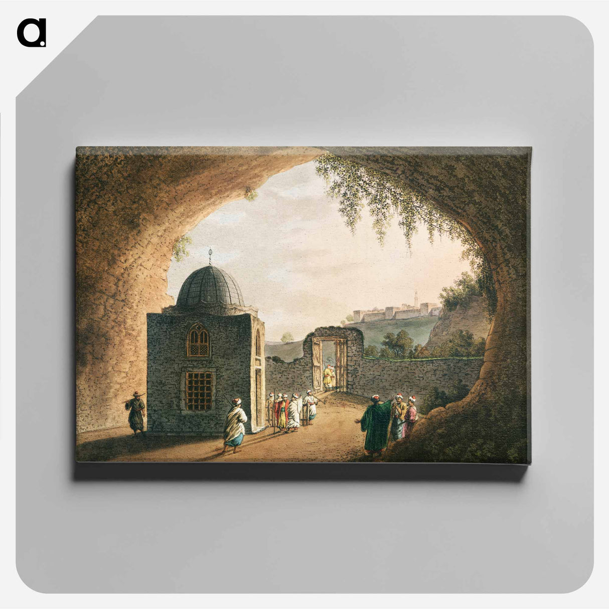 Tomb of Jeremiah - View of Ottoman territory Canvas.