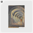 アートポストカード-Kreuzgang mit einfallendem Sonnenlicht / Selbstporträt
 - ウィーン博物館 Postcard.