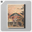 アートパネル-Jerusalem, Plate 6, "His Spectre driv'n" - ウィリアム ブレイク Canvas.