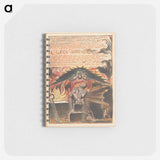 アートメモ帳-Jerusalem, Plate 6, "His Spectre driv'n" - ウィリアム ブレイク Memo.