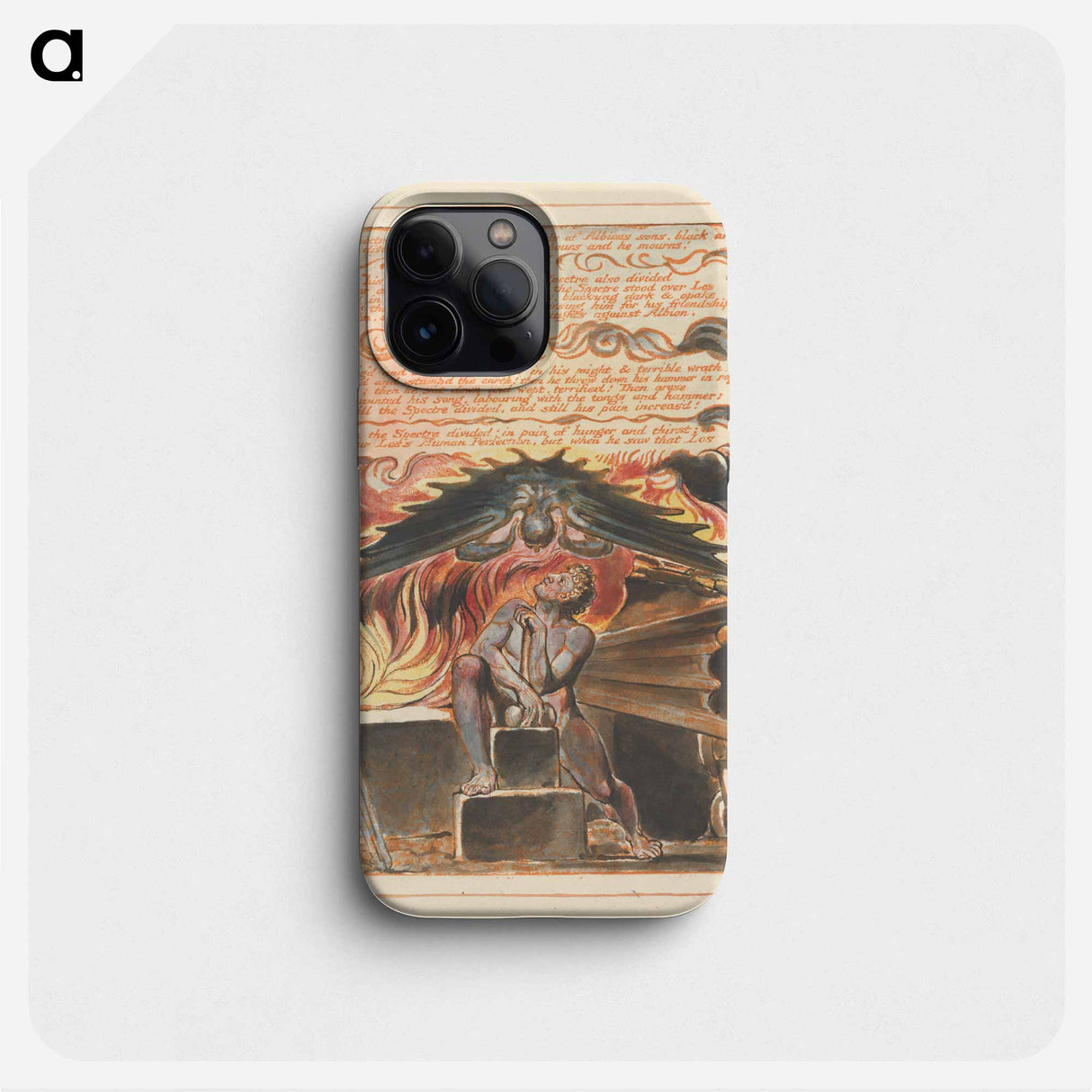 Jerusalem, Plate 6, "His Spectre driv'n" - ウィリアム ブレイク Phone Case.