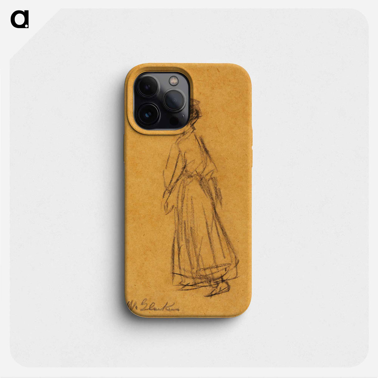 Woman Walking - ウィリアム ジェームス グラッケンズ Phone Case.