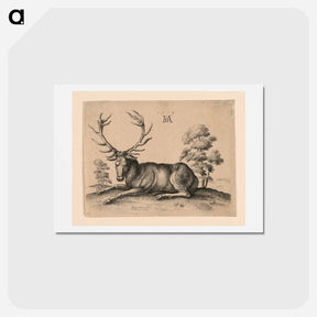 アートポストカード-Stag - アルブレヒト デューラー Postcard.