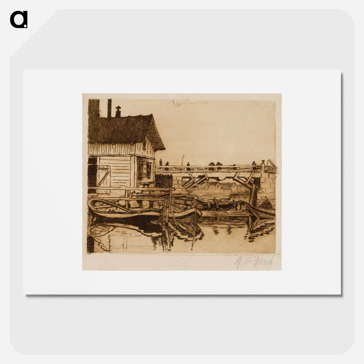 View from porvoo - アルフレッド ウィリアム フィンチ Poster.