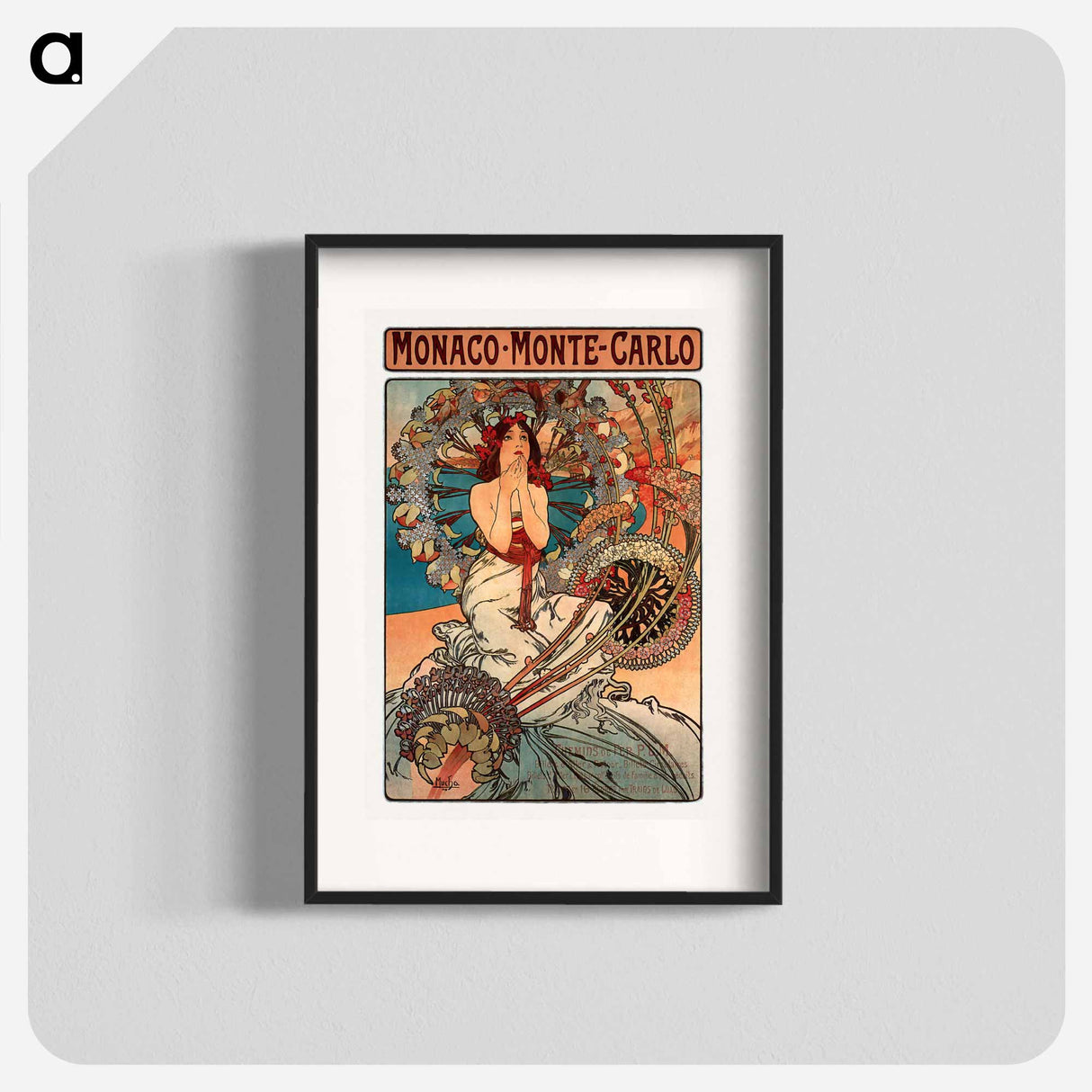 Monaco Monte Carlo - Alphonse Mucha Poster.