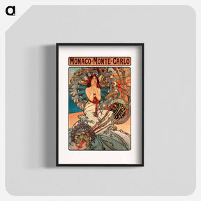 アートポスター-Monaco Monte Carlo - アルフォンス ミュシャ Poster.