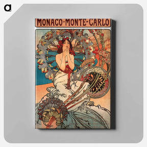 アートパネル-Monaco Monte Carlo - アルフォンス ミュシャ Canvas.