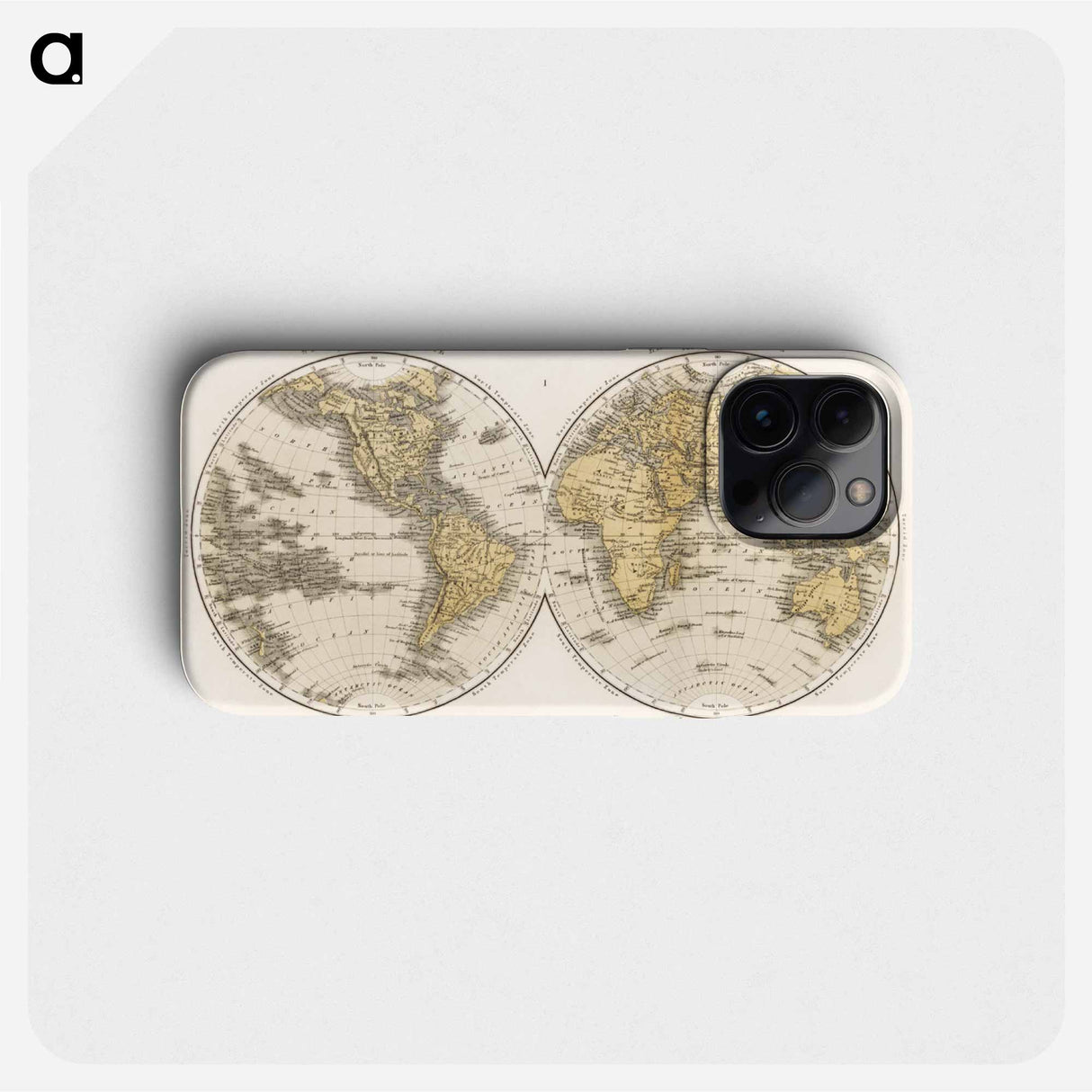 A Cyclopedia of Geography - アンティーク地図 Phone Case.