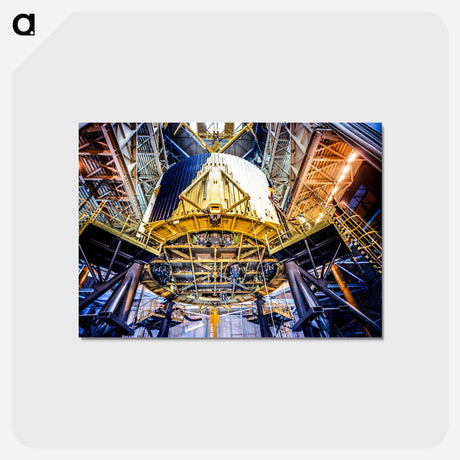 アートポストカード-Saturn Apollo Program - アポロ月面着陸 Postcard.