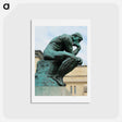 アートポストカード-Free The Thinker - オーギュスト ロダン Postcard.