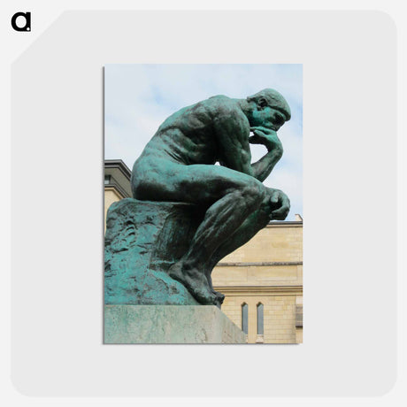 アートポストカード-Free The Thinker - オーギュスト ロダン Postcard.